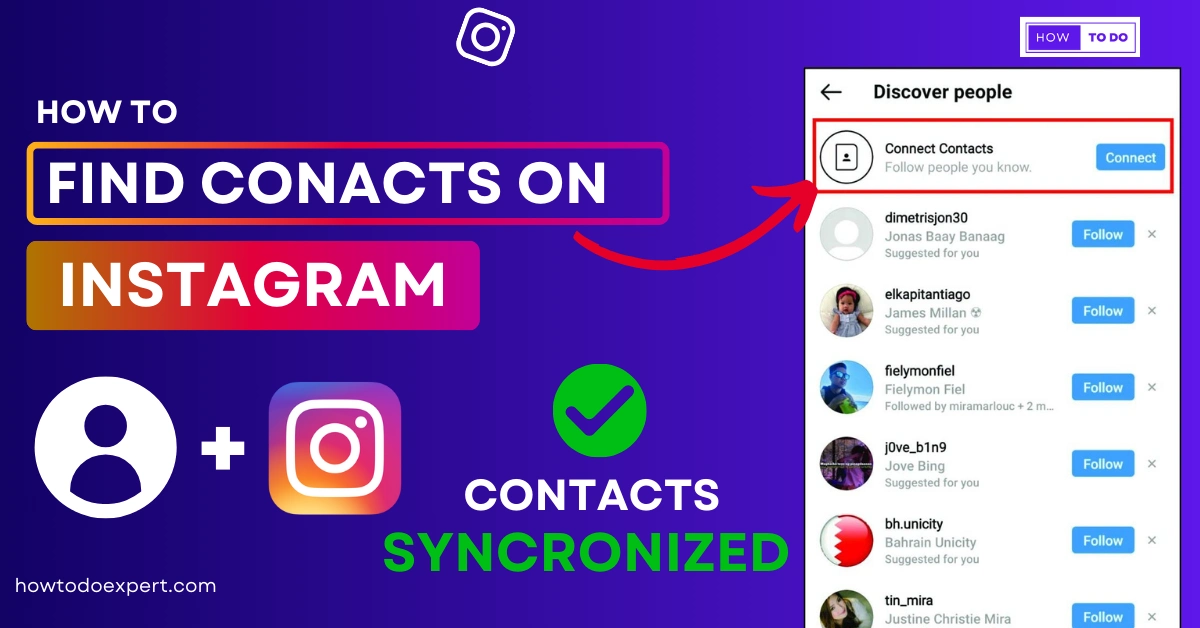How to Find Contacts on Instagram? Sync Contacts to Instagram