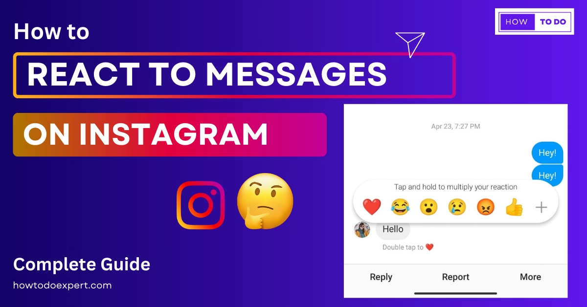 How to React to Messages on Instagram – Emojie Reaction